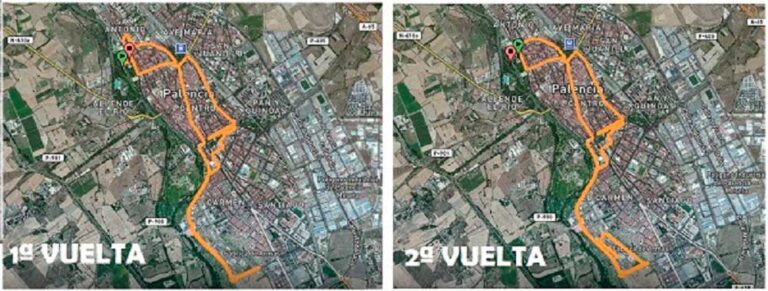 plano media maratón ciudad de palencia