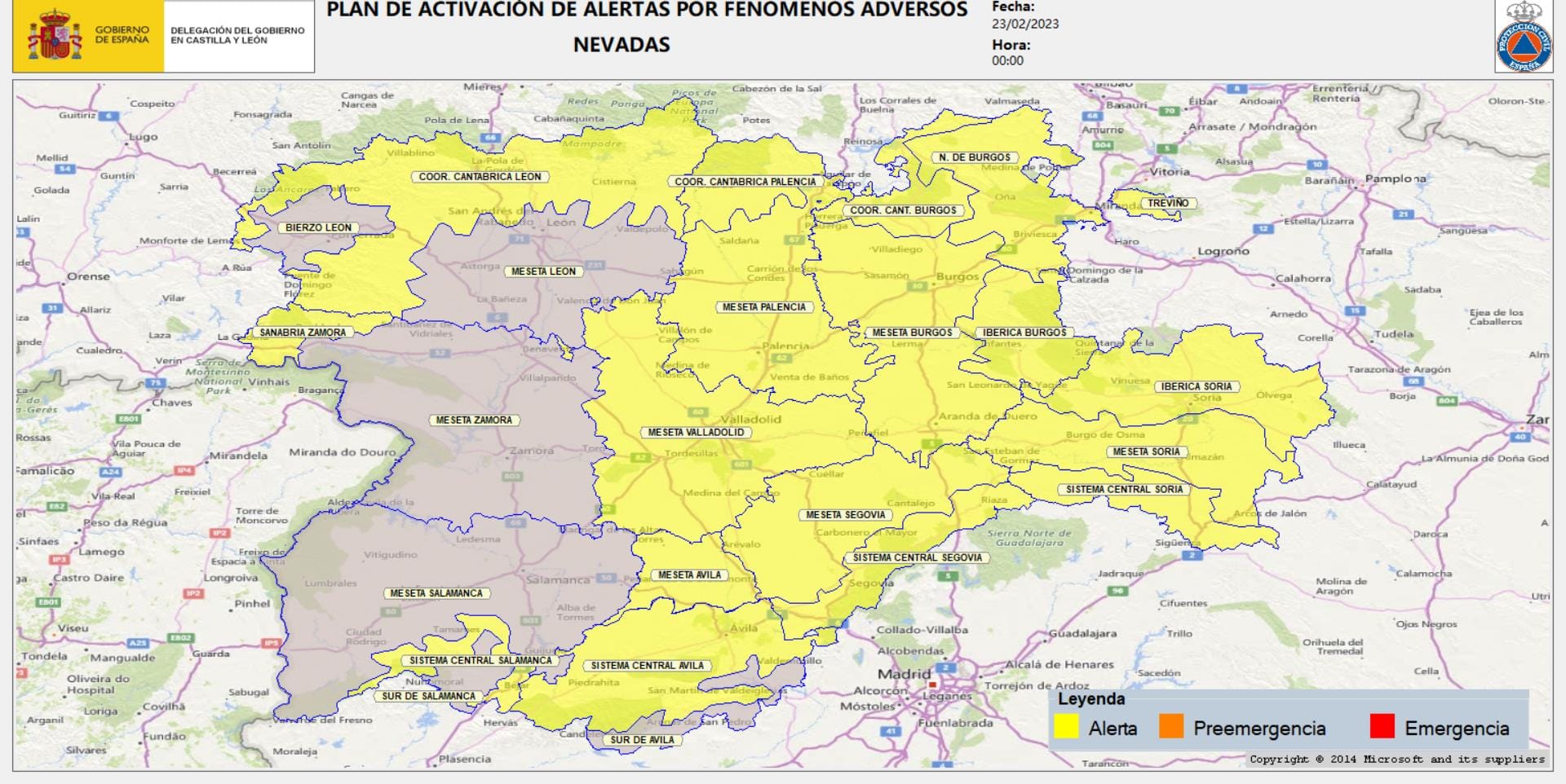 alerta nieve Palencia