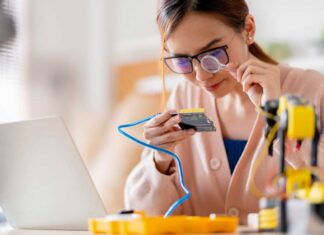 mujer ciencia investigación científica ingeniera