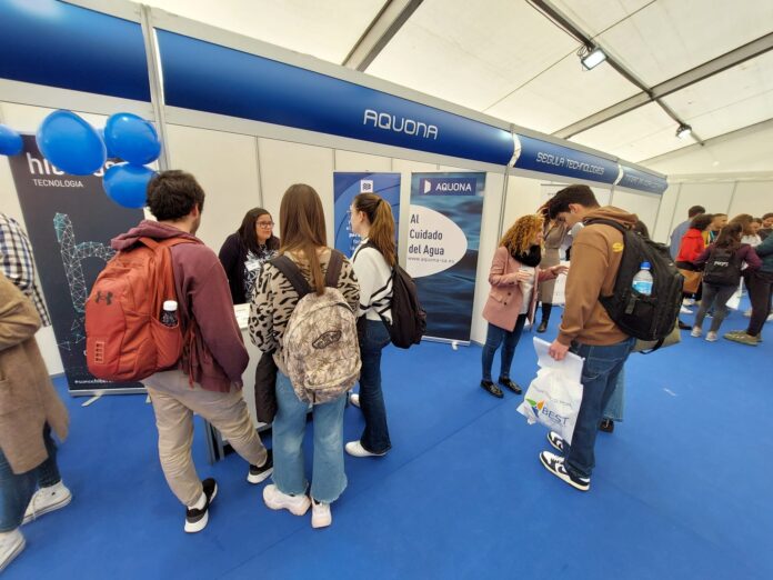 Stand de Aquona en la feria de Valladolid.