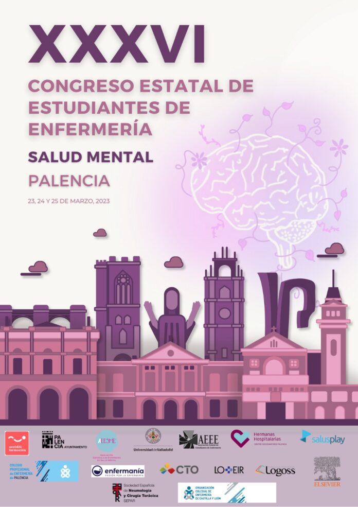 CARTEL CONGRESO ESTATAL DE ESTUDIANTES ENFERMERÍA 23, 24 Y 25 MARZO 2023