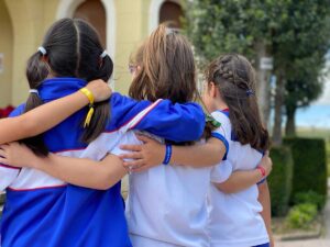 alumnas del Colegio San Gregorio de Aguilar de Campoo