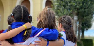 alumnas del Colegio San Gregorio de Aguilar de Campoo