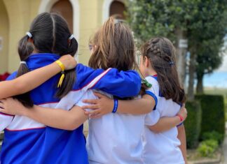 alumnas del Colegio San Gregorio de Aguilar de Campoo