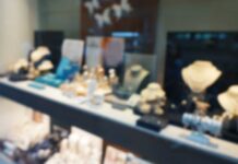 escena borrosa joyería
