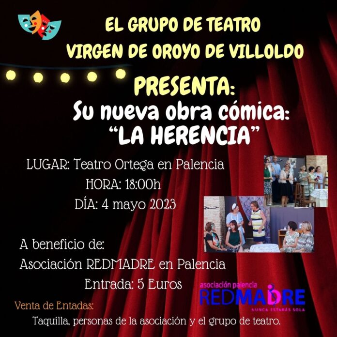 Cartel Teatro Solidario REDMADRE 4 Mayo