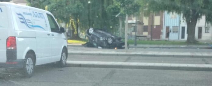 Accidente en Carrión de los Condes