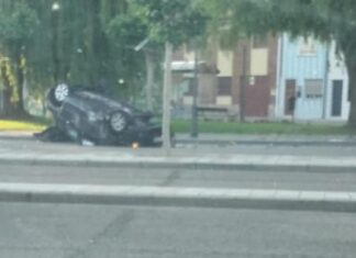 Accidente en Carrión de los Condes