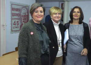 Rosa Aldea (i) y MariLuz Martínez Seijo (d) serán las cabeza de lista del PSOE de Palencia al Senado y el Congreso respectivamente. / ICAL