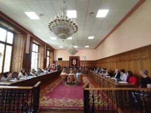 Salón de plenos del Ayuntamiento de Palencia