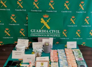 detenidos trafico de drogas guardia civil palencia