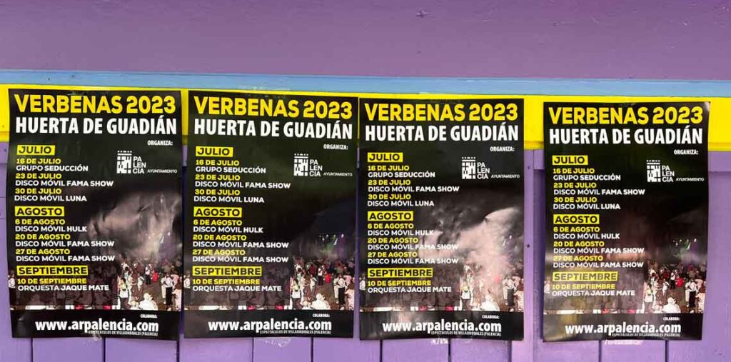 Carteles-Verbenas Huerta de Guadián-2023