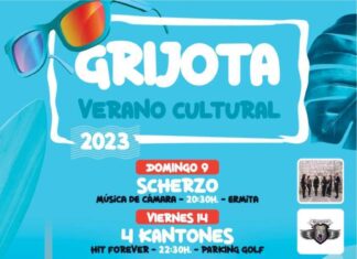 Cartel de la programación de verano en Grijota