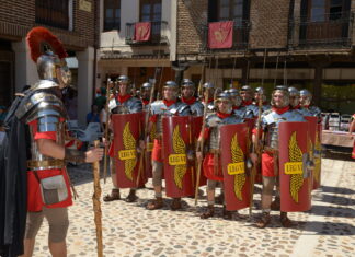 Una de las recreaciones como las que se llevarán a cabo este fin de semana en Saldaña, en el marco del Mercado Romano.