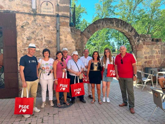 Visita candidatos PSOE Aguilar de Campoo