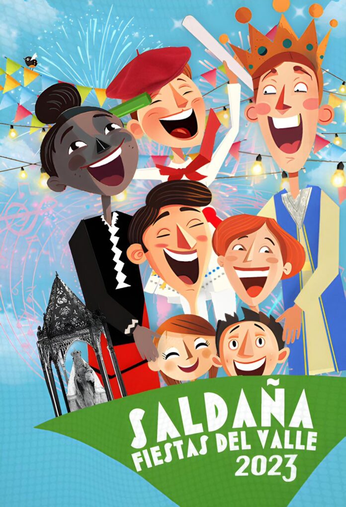 Cartel de las Fiestas de Saldaña 2023. Fiestas de la Virgen del Valle 2023