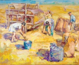 Cuadro del pintor palentino Antonio de la Peña