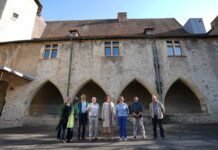 Un momento de la visita realizada en mayo del año pasado a Cluny