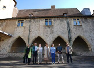 Un momento de la visita realizada en mayo del año pasado a Cluny