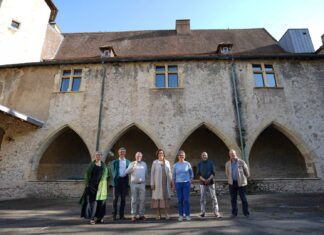 Un momento de la visita realizada en mayo del año pasado a Cluny