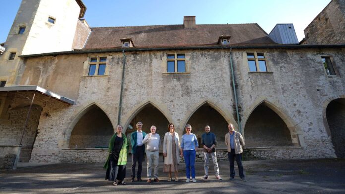 Un momento de la visita realizada en mayo del año pasado a Cluny