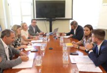 Alcaldesa de Palencia - Reunión con secretario Infraestructuras Gobierno de España Xavier Flores García - Adif- Juan Lázaro ICAL