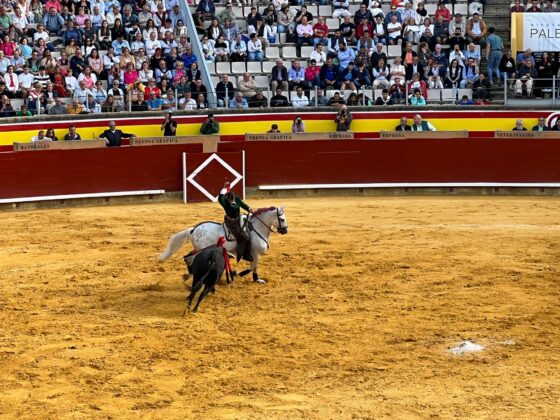 Lea Vicens triunfa en una fría tarde de rejones en Campos Góticos