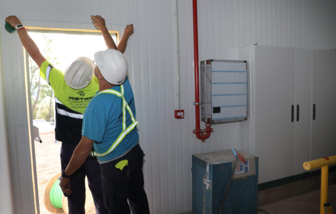 La empresa agroalimentaria Cascajares, que sufriera un incendio que destruyó por completo la fábrica, está construyendo una nueva factoria mas grande junto a la anterior / Brágimo (ICAL)