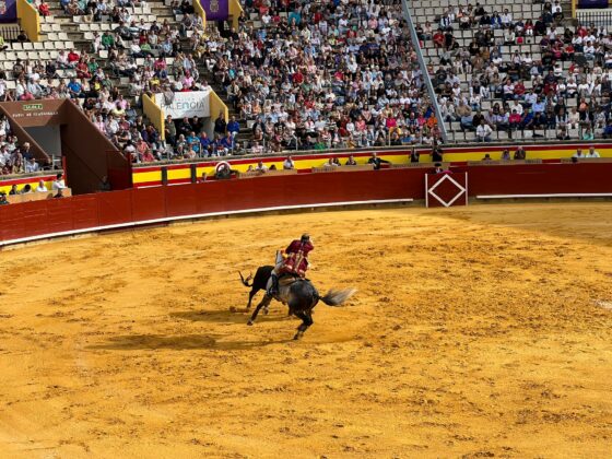 Lea Vicens triunfa en una fría tarde de rejones en Campos Góticos