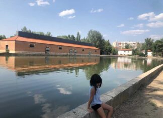 Dársena del Canal de Castilla en Palencia