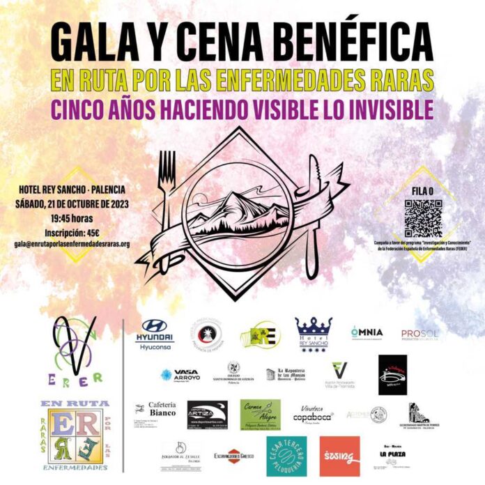 Gala y cena benéfica por en el V aniversario por las enfermedades raras