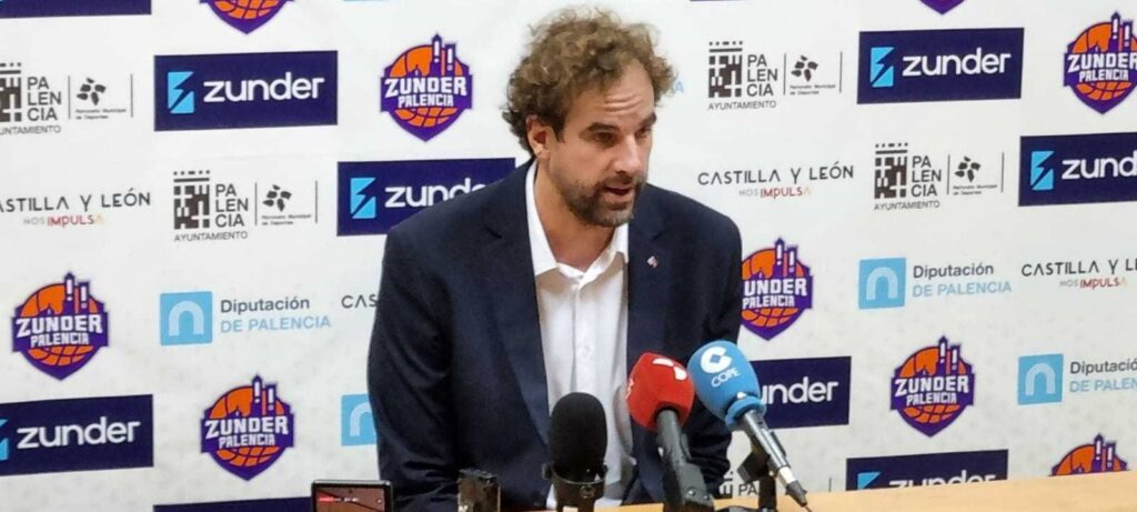 Declaraciones de Roger Grimau, entrenador del Barça Baloncesto en Palencia