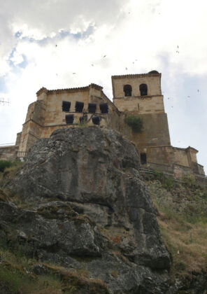 Camino Lebaniego a su paso por la provincia de Palencia. Iglesia de Santa María del Castillo en Cervera de Pisuerga