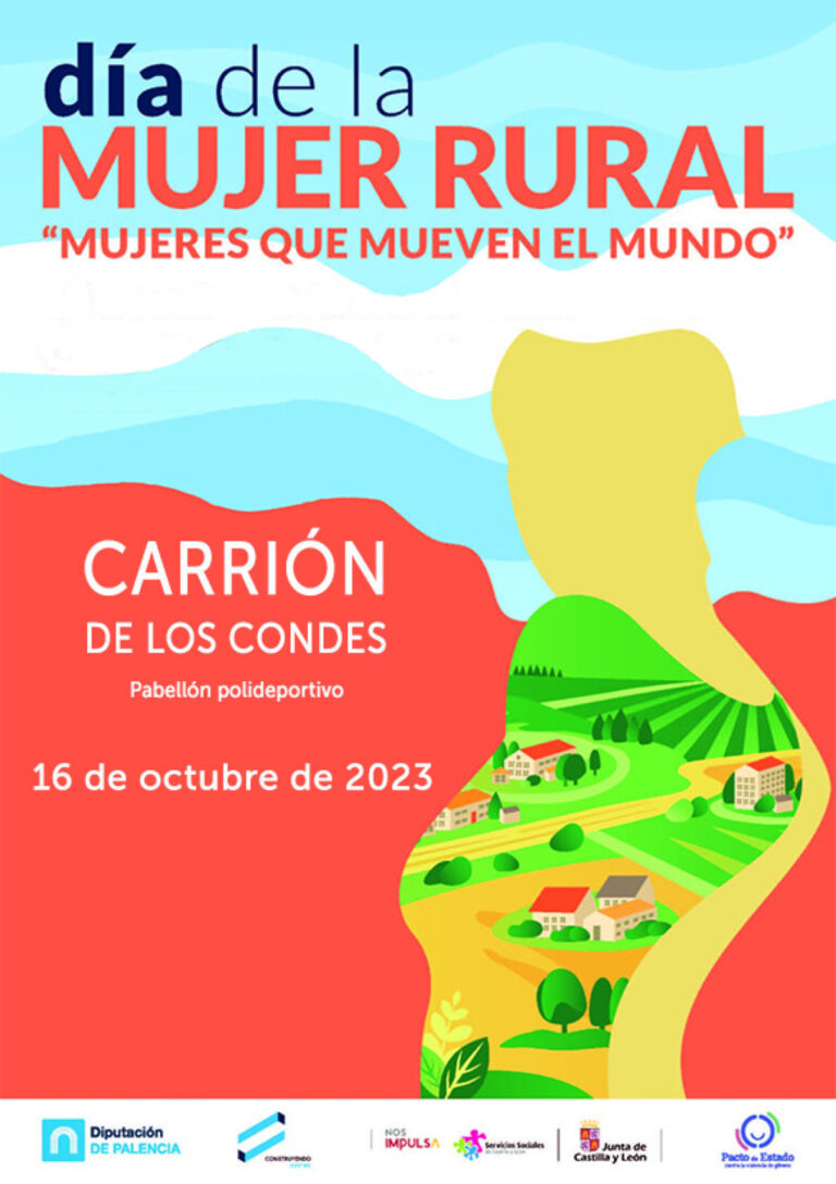 Cartel de la celebración del Día de la Mujer en Carrión de los Condes