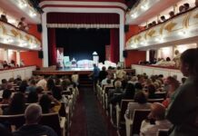 Teatro Sarabia en Carrión de los Condes en el día del XVIII Certamen Nacional de Teatro aficionado del Camino de Santiago