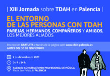 Cartel XIII Jornada sobre TDAH en Palencia