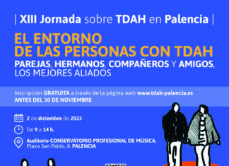 Cartel XIII Jornada sobre TDAH en Palencia