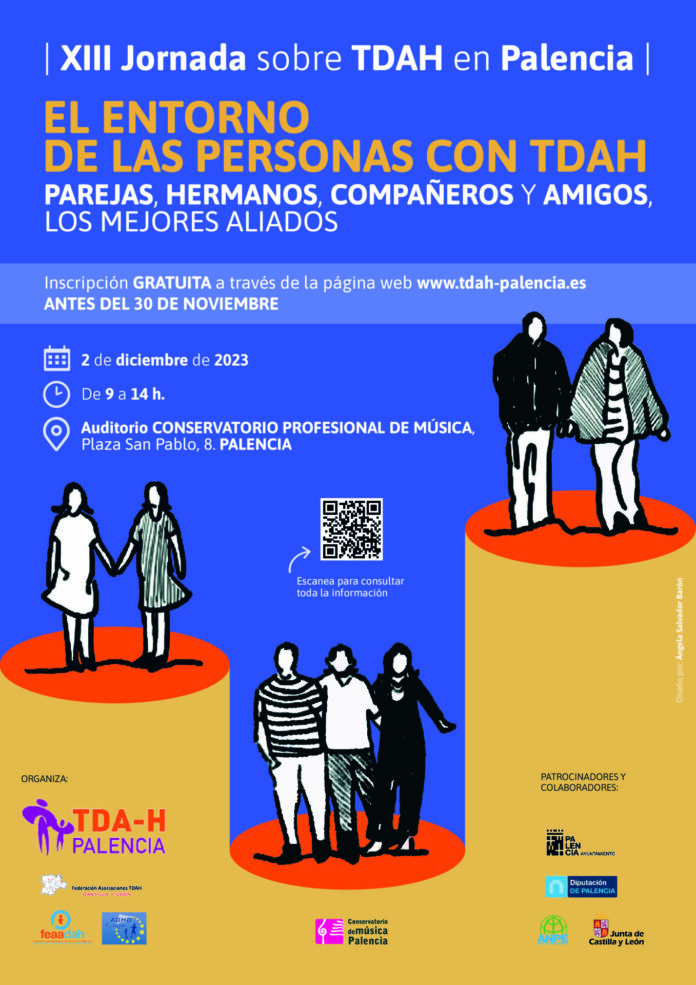 Cartel XIII Jornada sobre TDAH en Palencia