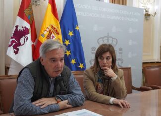 Entrevista con el subdelegado del Gobierno en Palencia, Ángel Domingo Miguel, y la responsable de la unidad de VioGén, Almudena Luis - R. Lagartos