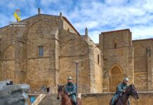 La Guardia Civil de Palencia refuerza la seguridad de los peregrinos con el Escuadrón de Caballería