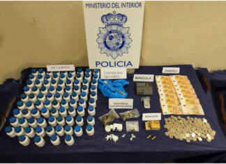 Incautación de la Policía Nacional en Palencia