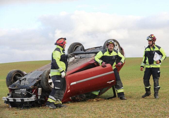 Sucesos en Palencia - accidente de tráfico en Villaherreros el 14 de noviembre de 2023. BRÁGIMO - ICAL