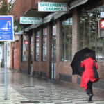 Viento y lluvia en Palencia