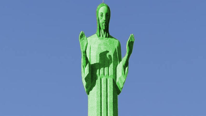 cristo otero verde Genaro Fontecha Pinturas