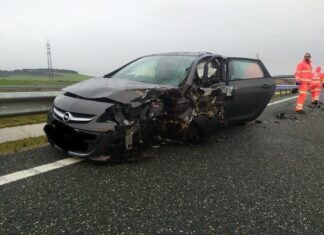 Accidente vial A67 en Herrera de Pisuerga