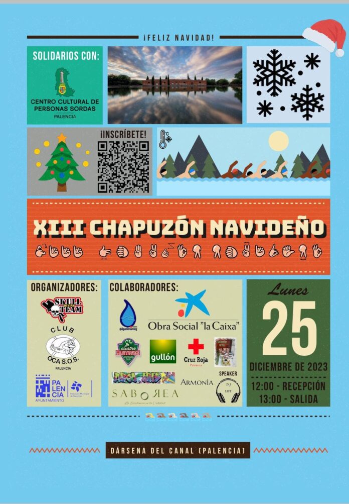 CARTEL CHAPUZÓN NAVIDEÑO