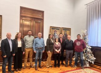 Reunión de la Diputación con los Alcaldes de Támara de Campos y Santoyo