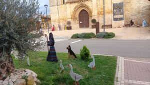 VISTA GENERAL DE LA ESTAMPA NAVIDEÑA DEL BELÉN DE HUSILLOS).