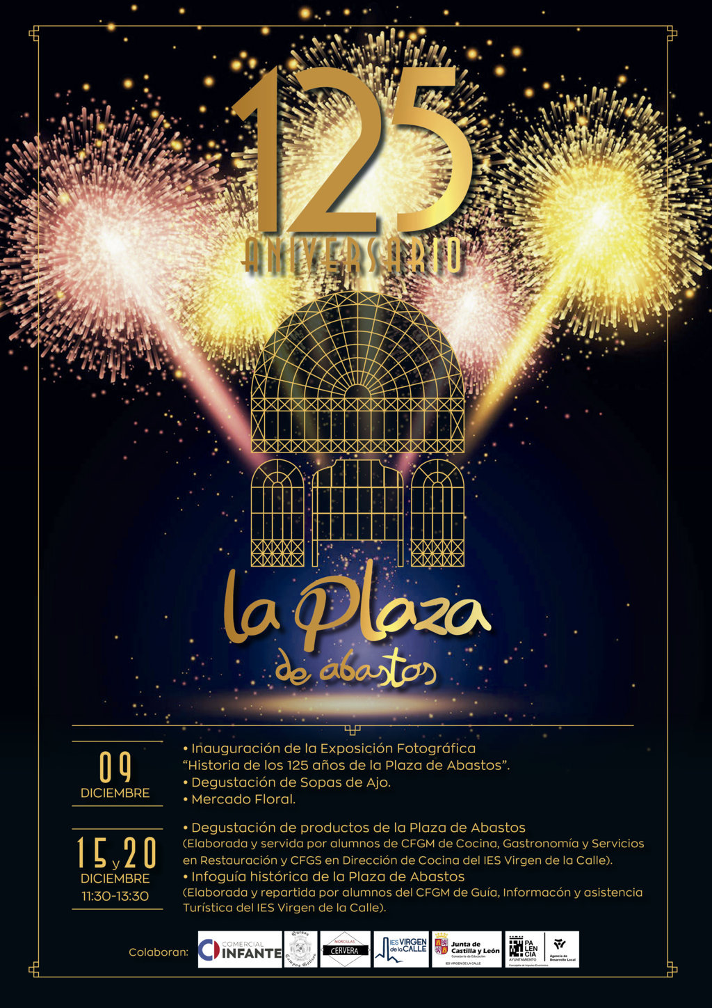 Cartel Aniversario Plaza de Abastos de Palencia
