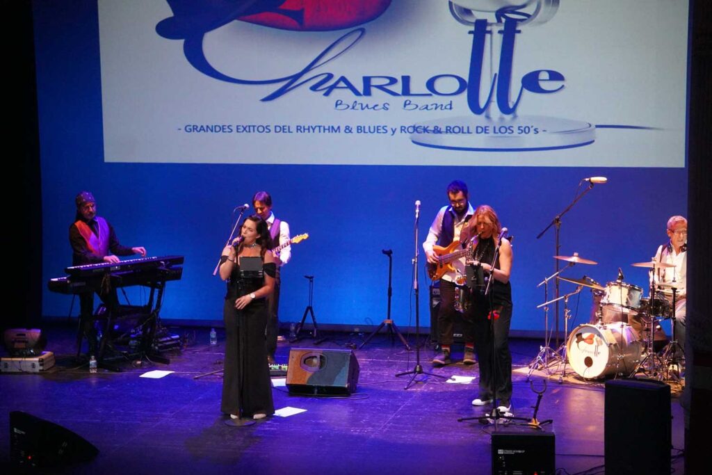 Charlotte Blues Band - Concierto Benéfico en el Teatro Principal el 25 de enero de 2024, a favor de la Asociación Contra el Rabdomiosarcoma. A. Acitores